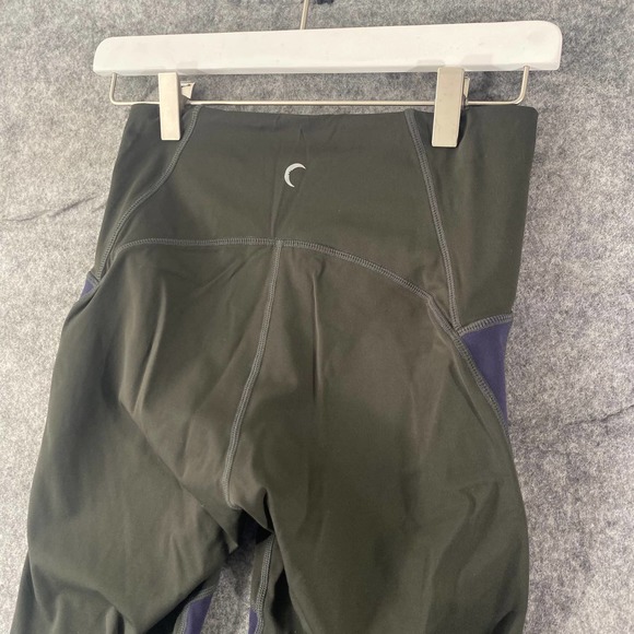 ZYIA Active Leggings 4 Dark Green Navy High Rise Mesh Athletic - Picture 6 of 13